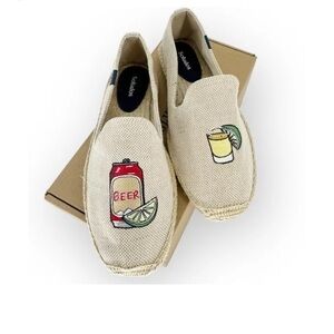 NWOT Soludos men’s printed summer loafers size 9, never worn